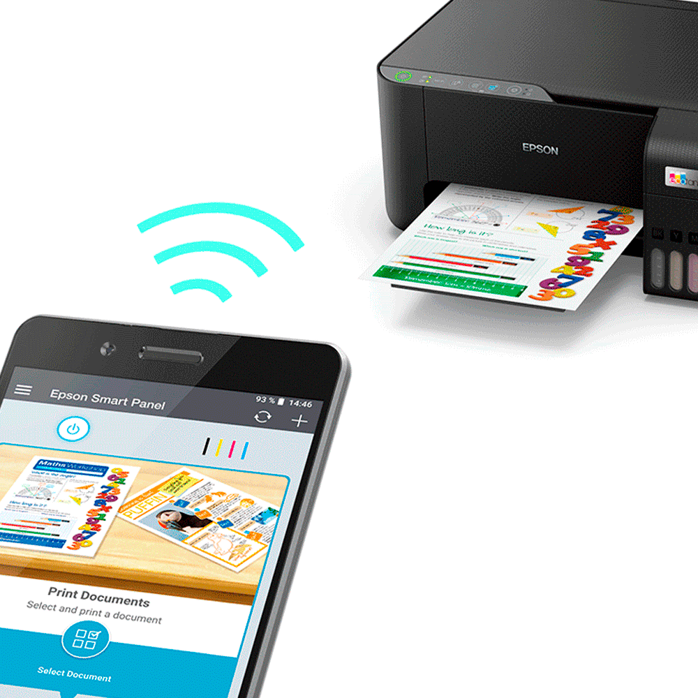 Impressora Multifuncional cor Epson EcoTank L3250 127220V